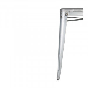 Kvadratni stol od sivog čelika - Š 668 x D 668 mm - Bolero