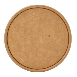 Poklopac za lonac za juhu od 240 i 360 ml od kraft papira - Paket od 300 komada - Dynasteel