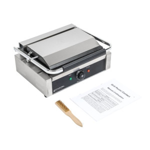 Gril Panini Velike Površine s Rebrastom/Glatkom Površinom Dynasteel - Savršena profesionalna priprema hrane za restorane i fast 