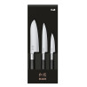 Set od 3 noža Wasabi Black - univerzalni nož i Santoku od KAI: kvaliteta, performanse i preciznost u kuhinji.