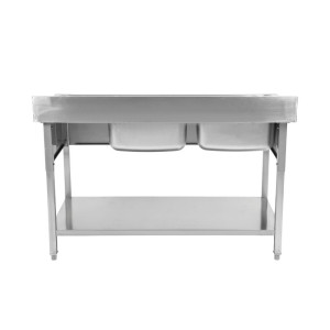 Uroni 2 kade s naslonom i policom - Robusna i funkcionalna | Dynasteel