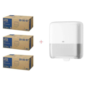 Pakiranje za početnike za distribuciju bijelih ručnika i naprednih mekanih rola ručnika.