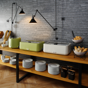 Chafing Dish UNIQ Bijela - GN 1/1 - 4 L | HENDI - Elegantan dizajn za buffet i catering